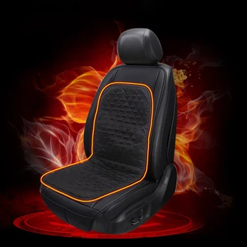 

12V Car Heated Seat Covers Universal Winter Car Seat Cushion Heating Pads Keep Warm Single Cushions Heat Seat