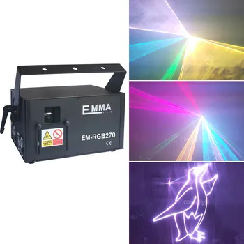 

DMX ILDA 5W RGB Full Color Laser Light , High Power 5 Watt RGB Animation Laser Projector , Dj Disco Club Stage Christmas Show