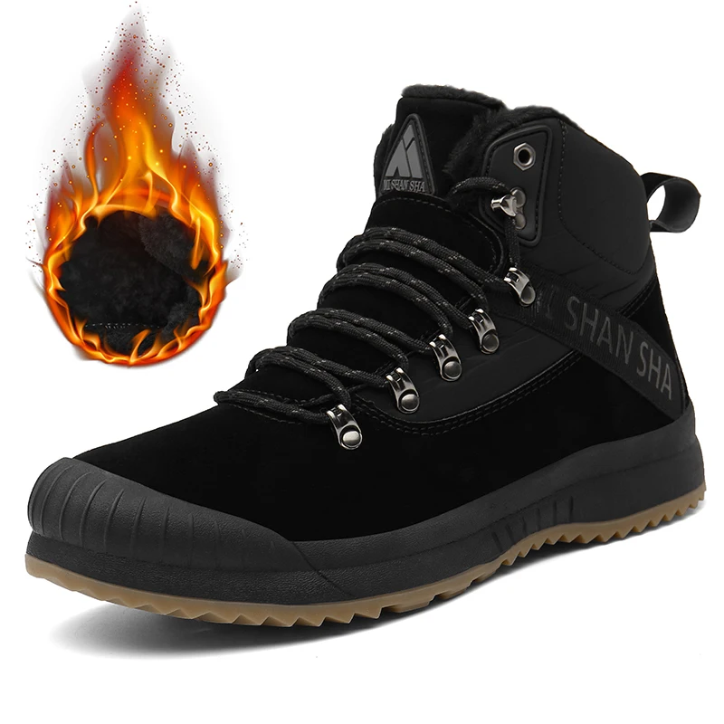 

Hiking Shoes Winter Tactical Boots Men Plush Sport Sneakers Women Outdoor Snow Boots Climbing Trekking Shoes Warm Hiking Boots