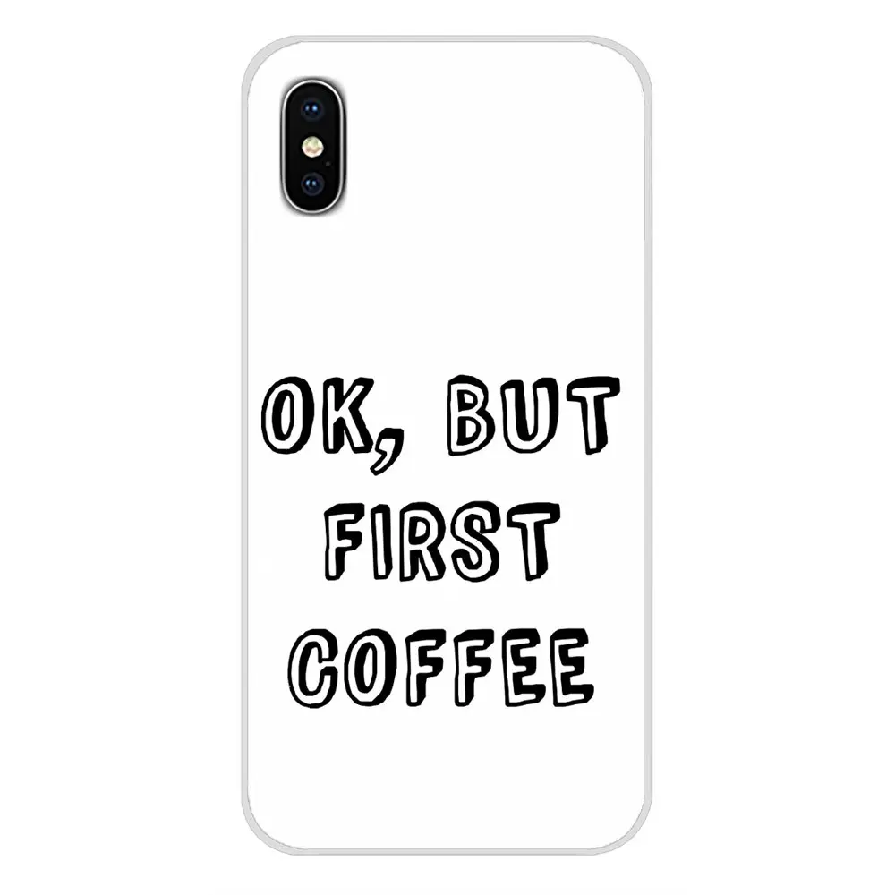 Прозрачный мягкий чехол Обложка ОК, но сначала кофе для huawei G7 G8 P7 P8 P9 P10 P20 P30 Lite Mini Pro P Smart плюс - Цвет: images 8