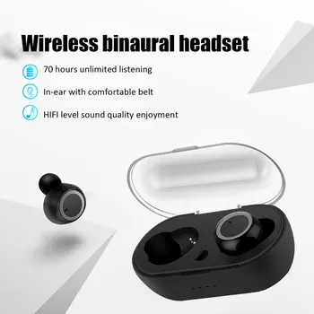 

Wireless 5.0 Waterproof Earphones Noise Reduction HD HIFI Stereo Bass Sport Running Music In-Ear Earphones