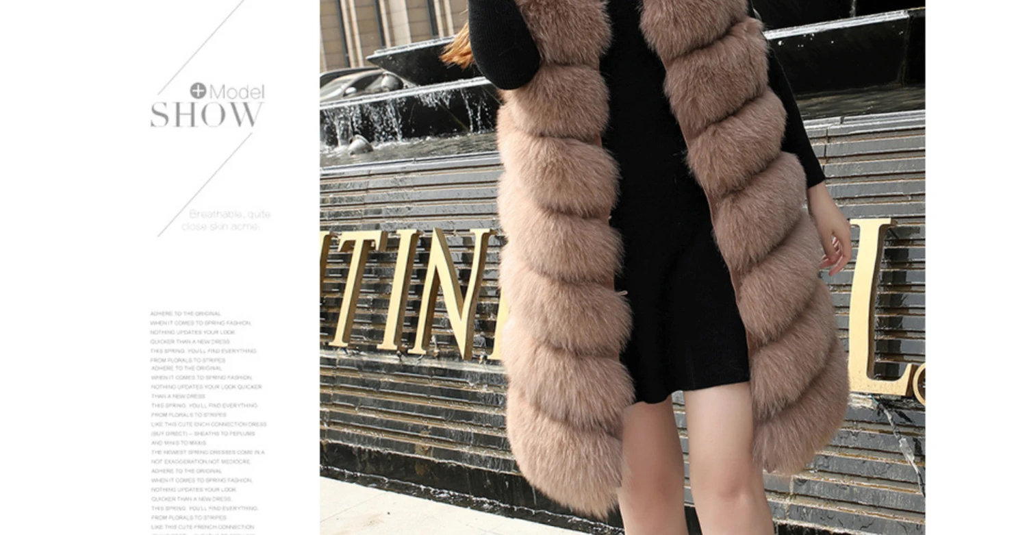 Best Real Fur Vests Long Winter Women Fur Vest Female Sleeveless Genuine Fur Vest Ladies Fashion Luxury Slim Warm High Quality 2019 14