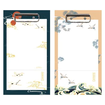 

1 Set Writing Plate Clip Delicate Note Pads File Folder Stationary Board Clip for School Student Gift Office
