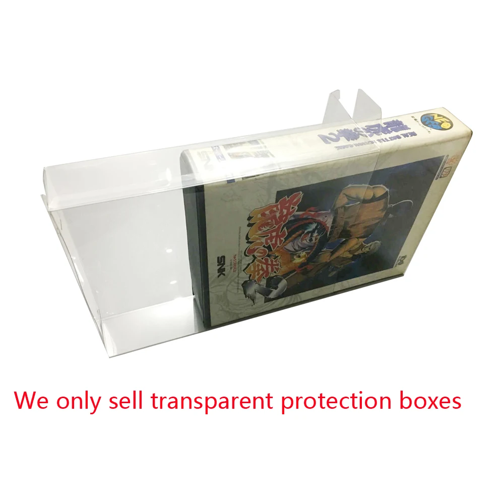 

Clear transparent box For SNK home game console for NEO-GEO aes game card color box plastic PET Protector collection storage