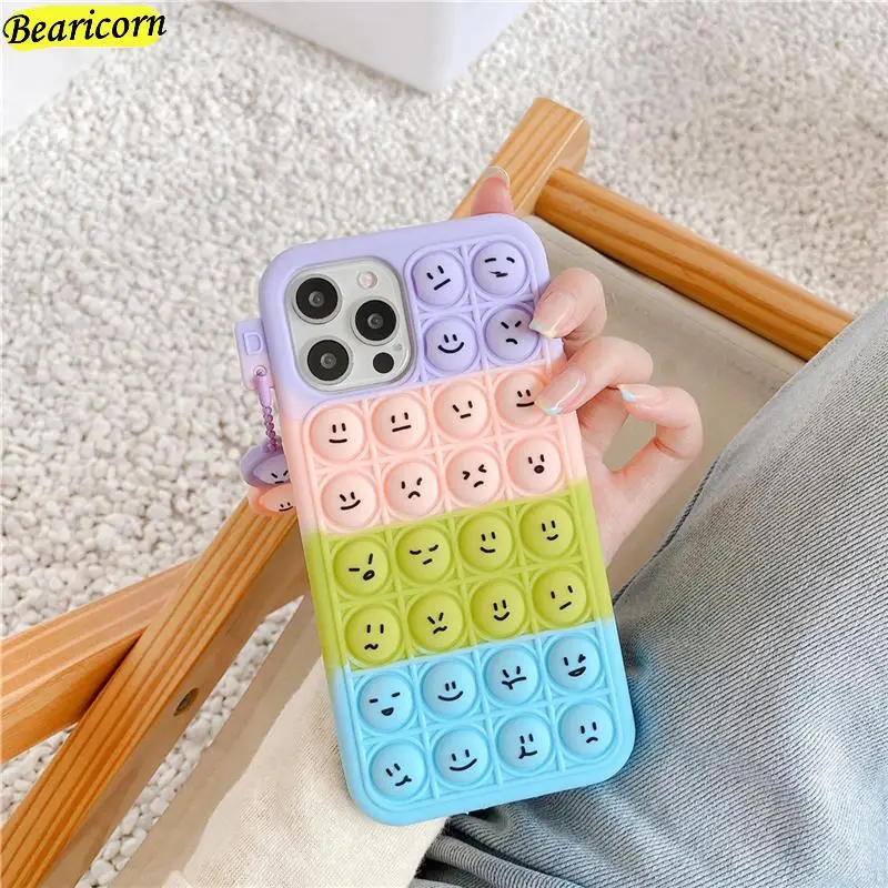 Fidget Toys Push Pop Case For Huawei P30 P40 P Smart Z S Plus Y9 Prime 2019 Y9s Y8p Mate 30 40 Nova 3 3i 5T 6 7 8 Pro SE Cover | Мобильные