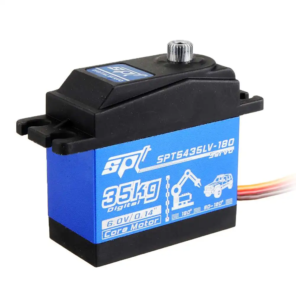 Высокое качество SPT Servo SPT5435LV-180W 35 кг 2BB подшипник большим вращающим моментом Водонепроницаемый металлический Шестерни цифровой сервопривод для RC робот RC автомобиль