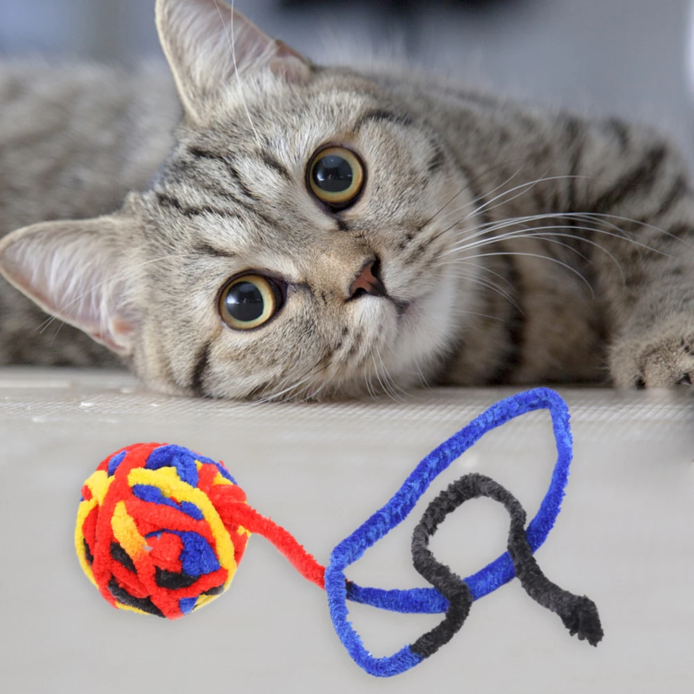 5 5/6 см кошка игрушка мяч для питомца собака котенок длинный хвост пушистый