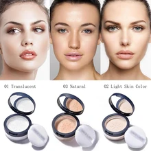Водостойкая фиксирующая пудра для лица, 3 цвета, долговечная рассыпчатая пудра для контроля масла, консилер для макияжа, фиксирующая пудра