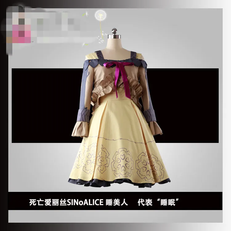 Аниме Косплей SINoALICE Briar Rose Костюмы Лолита платье Женский костюм на Хэллоуин A |