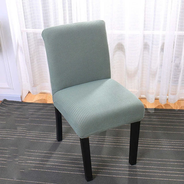 cypress green S Яркий стул крышка столовый набор защитное покрытие для кухни простые цветные чехлы для стульев 2 шт./компл. стрейч Свадебный Чехол для стула - Цвет: cypress green S