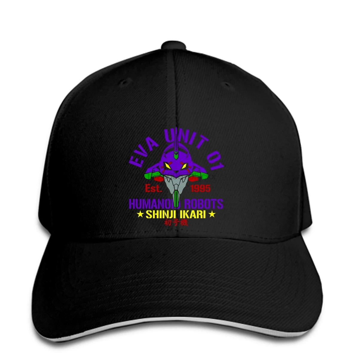Мужская бейсболка Женская Бейсболка Eva 01 Аниме Бейсболка snapback Кепка