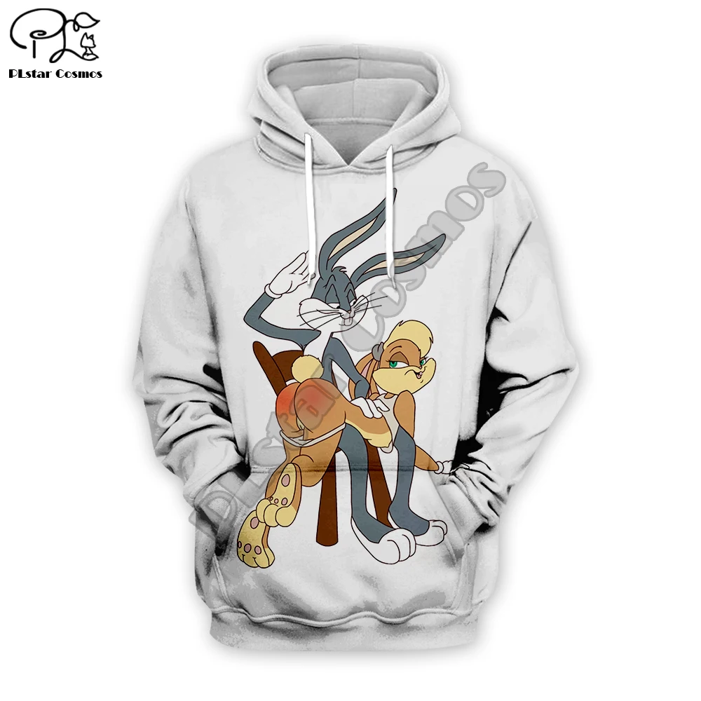 

PLstar Cosmos men women harajuku hoody Bugs Bunny printed 3d sweatshirt hoodies outdoors S-5XL Drop Shipping