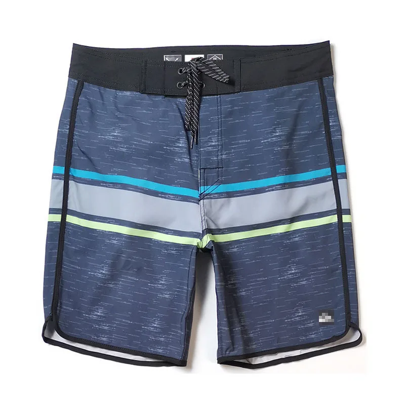 Pantalones cortos con placa elástica para hombre, Bermudas de alta calidad, 4 vías, resistentes al agua, para Surf en la playa, Fitness, gimnasio, de secado rápido