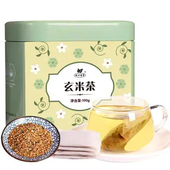 

2020 China Xuanmicha Genmaicha Dark Rice Fried Rice Steamed Green Tea Health Tea for Beauty and Lose Weight