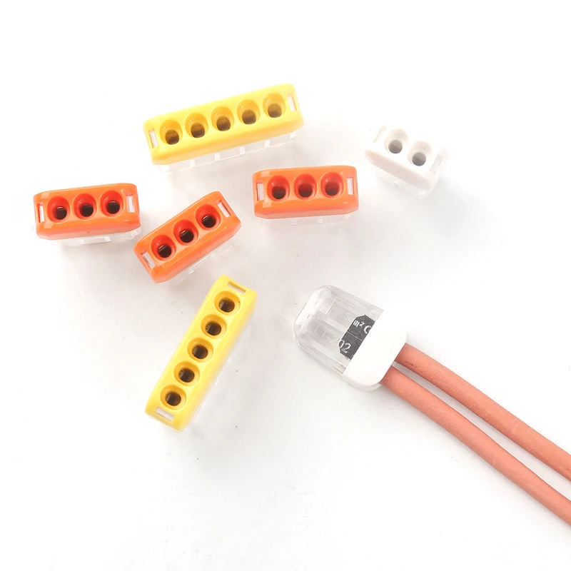 Mini Quick wire splicing Connector 2/3/5 pin AWG 20-14 Compact Push-in Conductor Wiring Connector Terminal Block 0.5-2.5mm2 wire connector terminals wire connector electrical connectors electrical connector cable connector