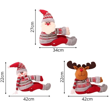 

Christmas Curtain Buckle Christmas Home Decorations Santa Claus Snowman Window Ornament Decor Supplies Festival Kids Gifts