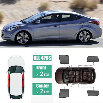 

For Hyundai Elantra 4Pcs Windows Sunshade UV Ray Protector Mesh Block Privacy Visor