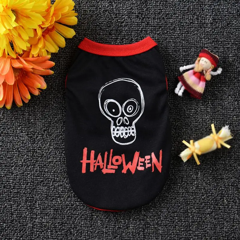 

#2Casual Pet Dogs Vests Summer Vests Puppy Dogs Cartoon Printing T Shirts for Small Medium Pets Dog Accessories CM