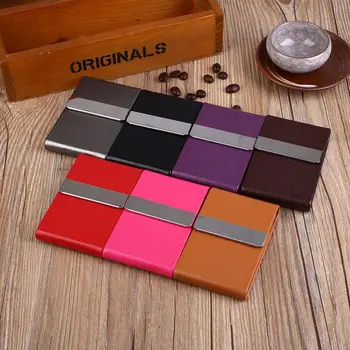 

Cigarette Case PU Leather Box Card Tobacco Cigar Lighters Tool Cigarette Box Smoking Cigarettes Metal