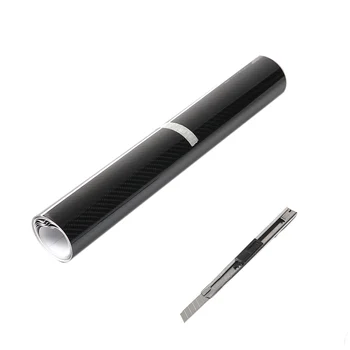 

New Black Premium High Gloss Carbon Fiber Vinyl Wrap152cm*152cm 5 size Waterproof DIY Sticker Wrapping Motorcycle Car-Styling