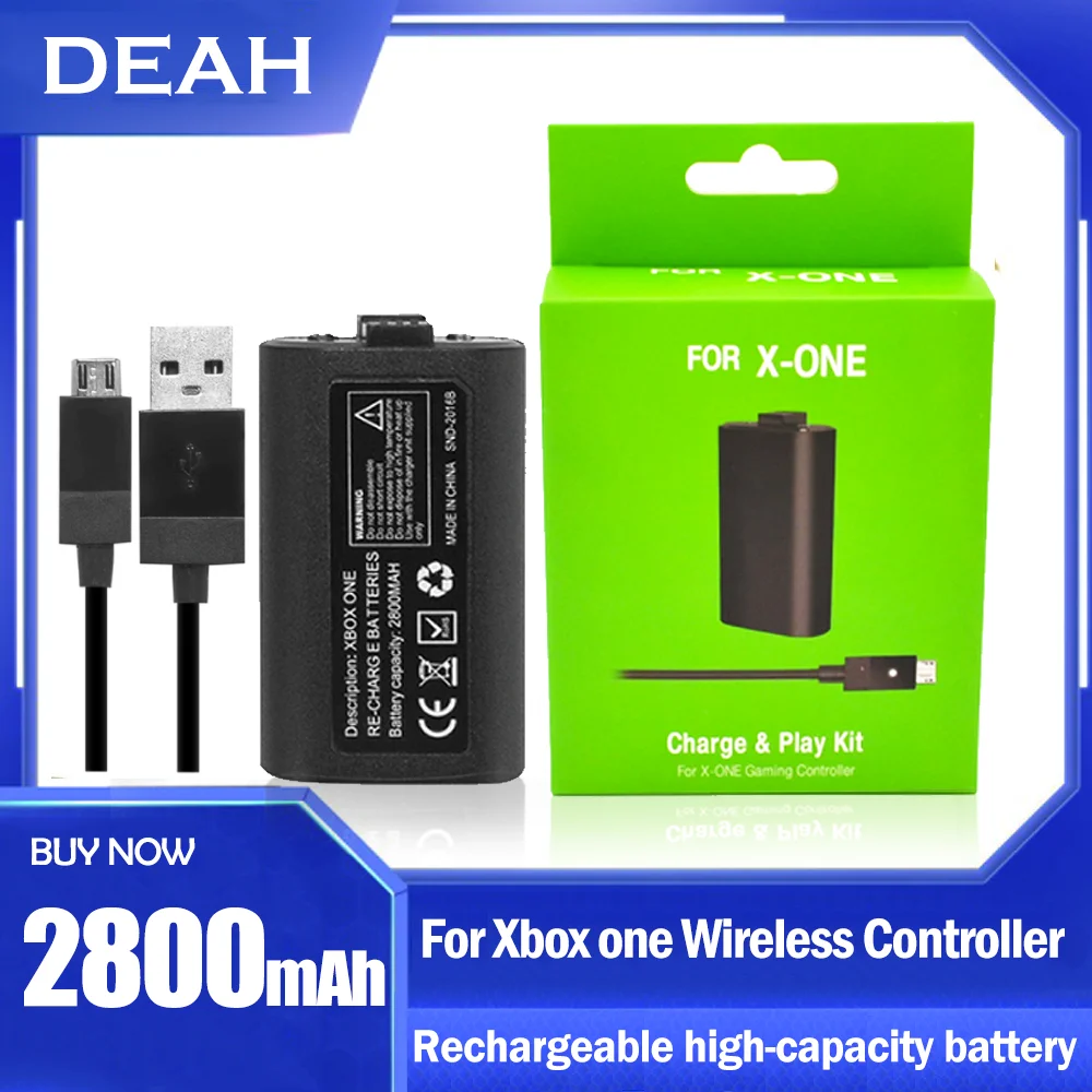 1-10 шт. перезаряжаемый аккумулятор с USB-кабелем 2 75 м для Xbox One ONES/X беспроводной