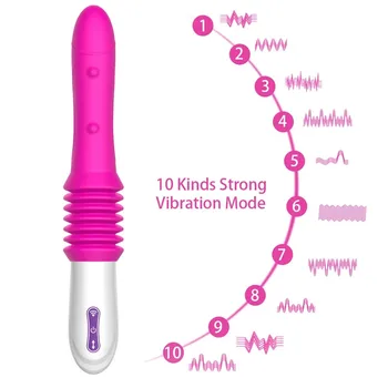 Sex Machine Telescopic Dildo Vibrator Automatic Up Down Massager G-Spot Thrusting Retractable Pussy Sex Toys for Women Vagina 18 3