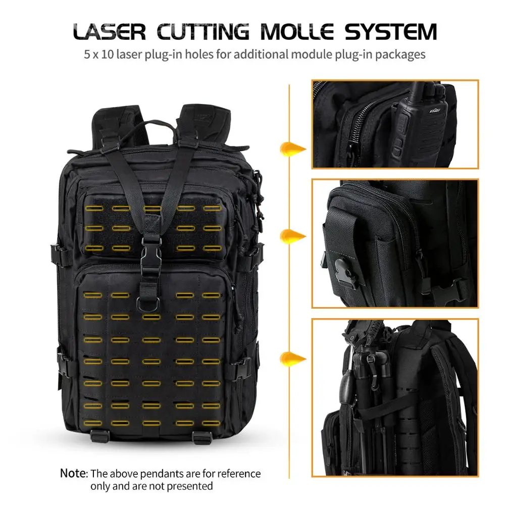 36L military bag men's 3P tactical backpack molle multi-function waterproof outdoor camping shoulde