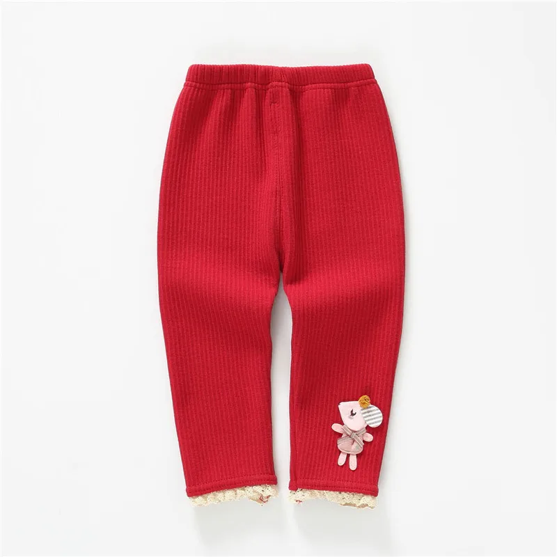 Newborn Baby Pants Baby Girl Pants Winter Plus Velvet Thicken Baby Boy Pants Kids Warmer Leggings Clothes Knitted Trousers