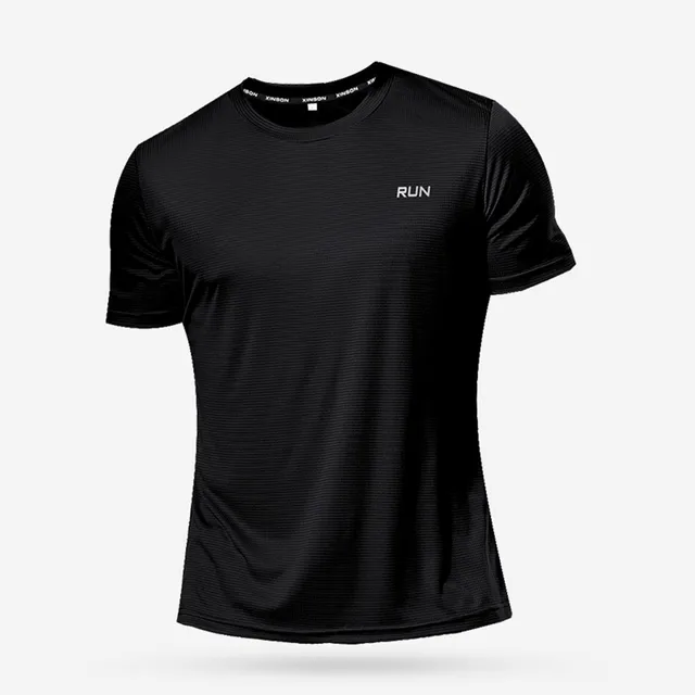 Multicolor Quick Dry Short Sleeve Sport T Shirt Gym Jerseys Fitness Shirt Trainer Running T-Shirt Men's Breathable Sportswear 1