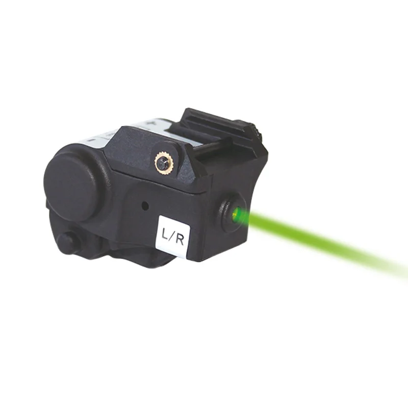 Компактный пистолет для самообороны лазерный зеленый красный точечный лазерный прицел 5 мВт зеленый лазерный указатель светильник вес для пистолета охотничий пистолетный - Цвет: Green Laser
