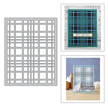 

2020 DIY New Metal Cutting Dies Scrapbooking Background and For Square Paper Making Embossing Frame Stencil Card Craft Stamp Set