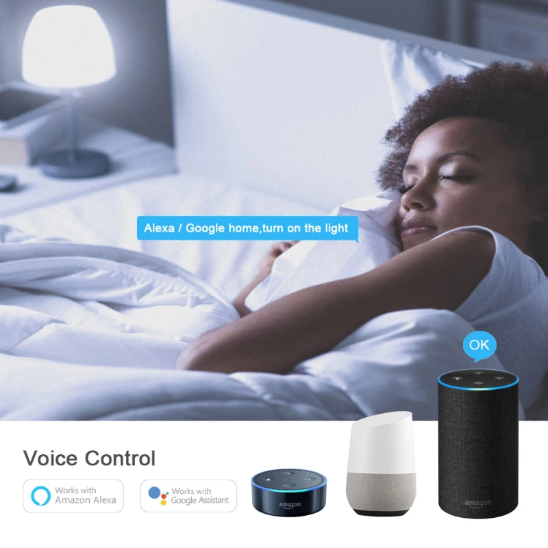 WiFi Smart Alexa Echo Голосовое управление светодиодный лампочка, для Google Assiant IFTTT Tuya умная жизнь приложение умная лампа для дома лампочка синхронизации