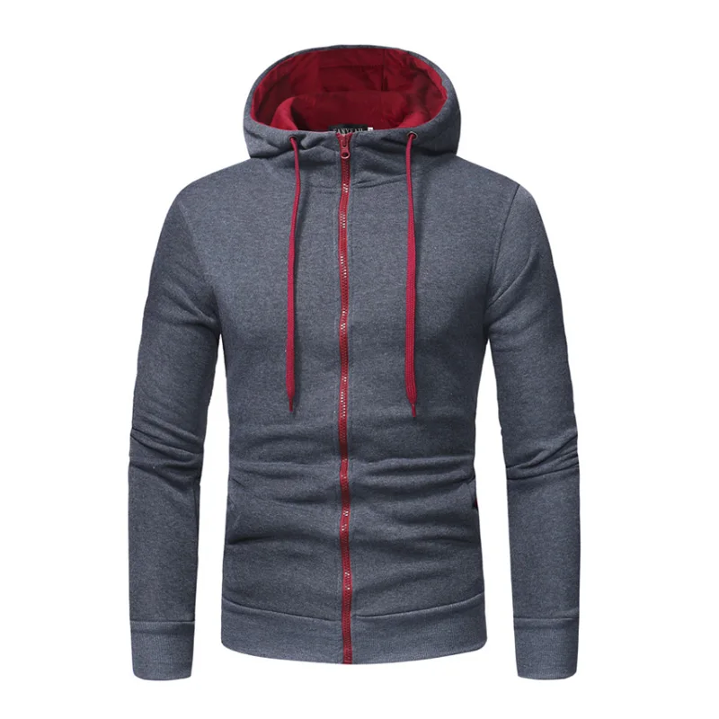 

CYXZFTROFL Autumn And Winter New Brand Men's High Quality Simple Solid Color Long-sleeved Fashion Trend Men's Hoodie Sweatshirt