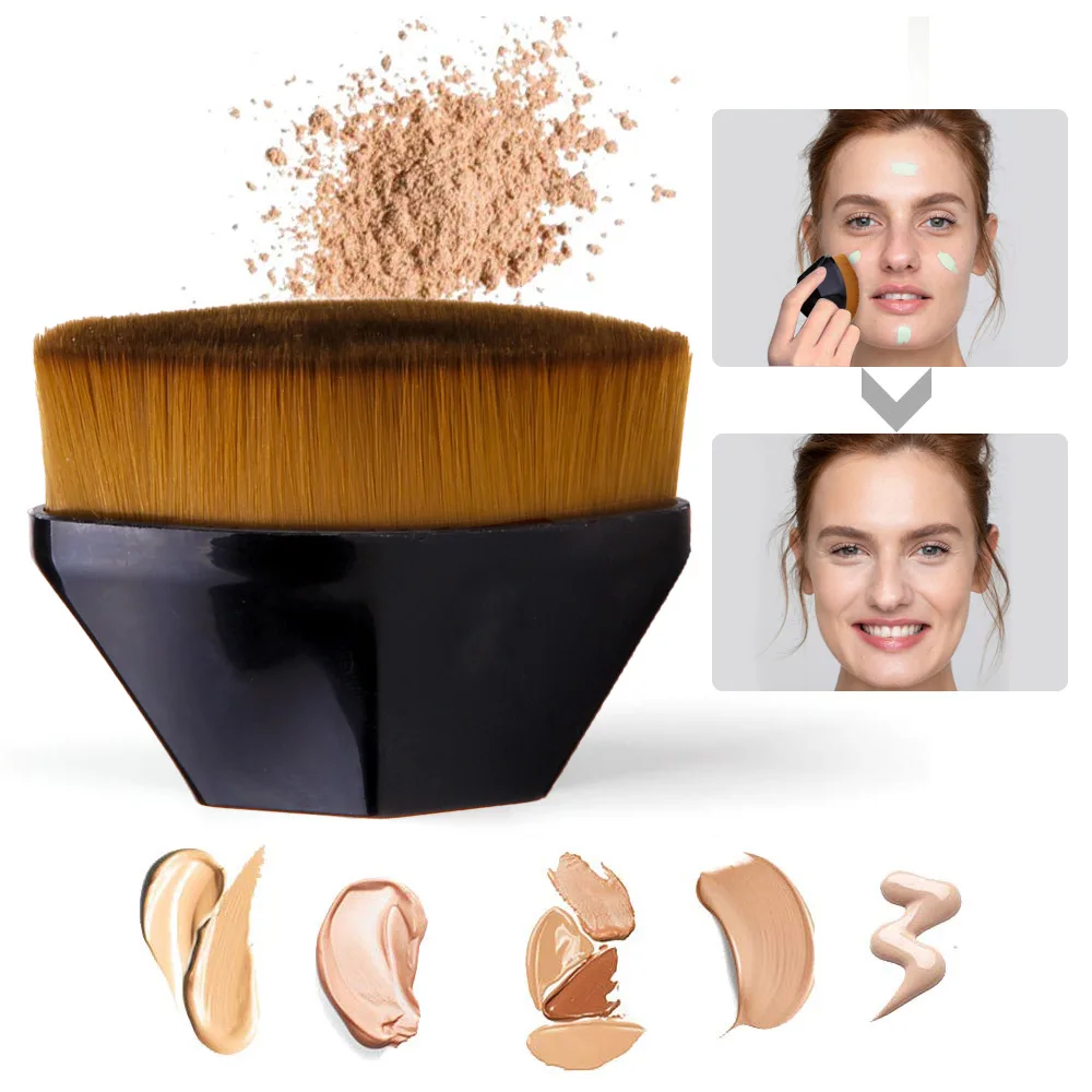 Foundation Makeup Brush Loose Powder Brushes BB Cream Liquid Six Corners High Density Make Up | Красота и здоровье