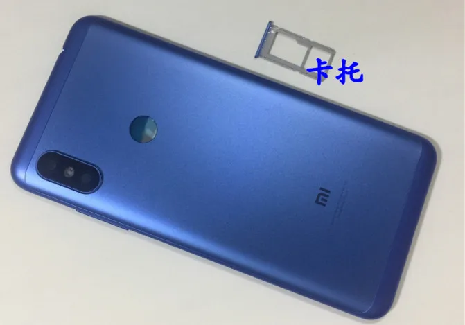 Подарок+ задняя крышка для xiaomi redmi note 6 Pro с sim-картой+ передняя рамка для xiaomi redmi note 6pro - Цвет: Фиолетовый