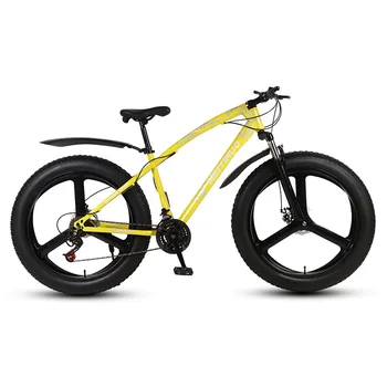 

Snow Bike 26 Inch Double Row Double Disc Brake Wide Tire Anti-Skid Off-Road Variable Speed Adult Aluminum Alloy Mountain Bicycle