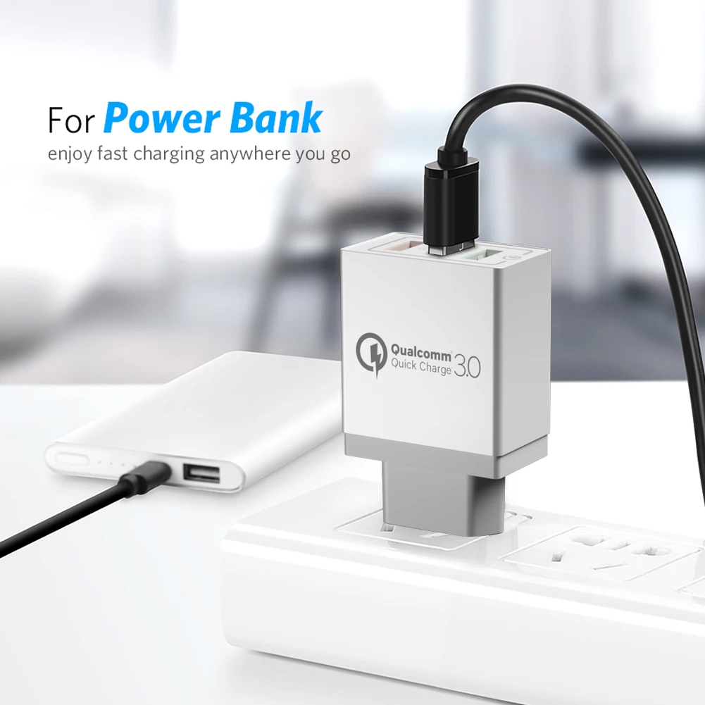 AZiMiYO 18 Вт USB зарядное устройство для iphone 8 7 зарядное устройство Быстрая зарядка 3,0 Мобильный телефон быстрое зарядное устройство для Samsung s8 s9 huawei