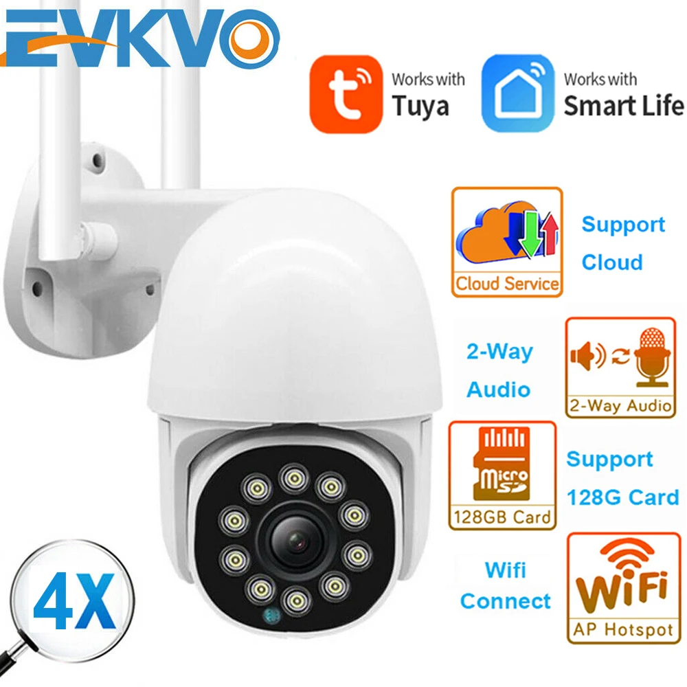 IP-камера Tuya с Wi-Fi и датчиком движения 3 Мп 1080P | Безопасность защита