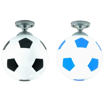 

Soccer Ball Children Room Glass Led Ceiling Light Football Kid's Room Led Lamp Bedroom Bar Ceiling Lights Home Lighting
