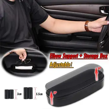 

3 in 1 Storage box Adjustable Car Elbow Support Left Hand Armrest Support Anti-fatigue FOR Porsche Cayenne Macan 911Boxster
