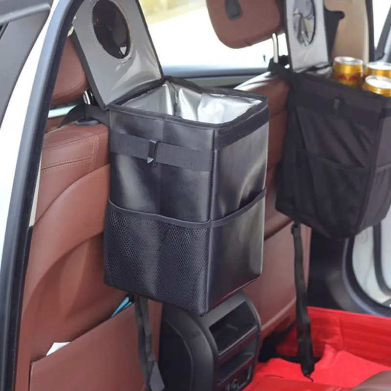 

Creative Folding Storage Box For Cars Waterproof Back Storage Car Trash Can LX9C