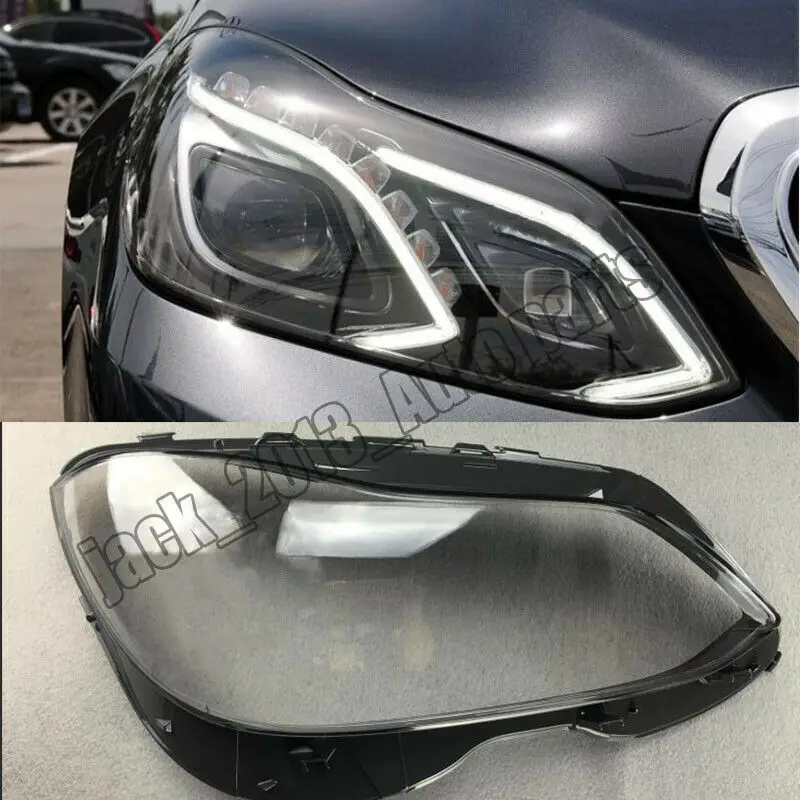 Car accessories Headlight Lens Headlamp Cover Top Fit For Benz W212 E350 E400 E500 E550 1 pair