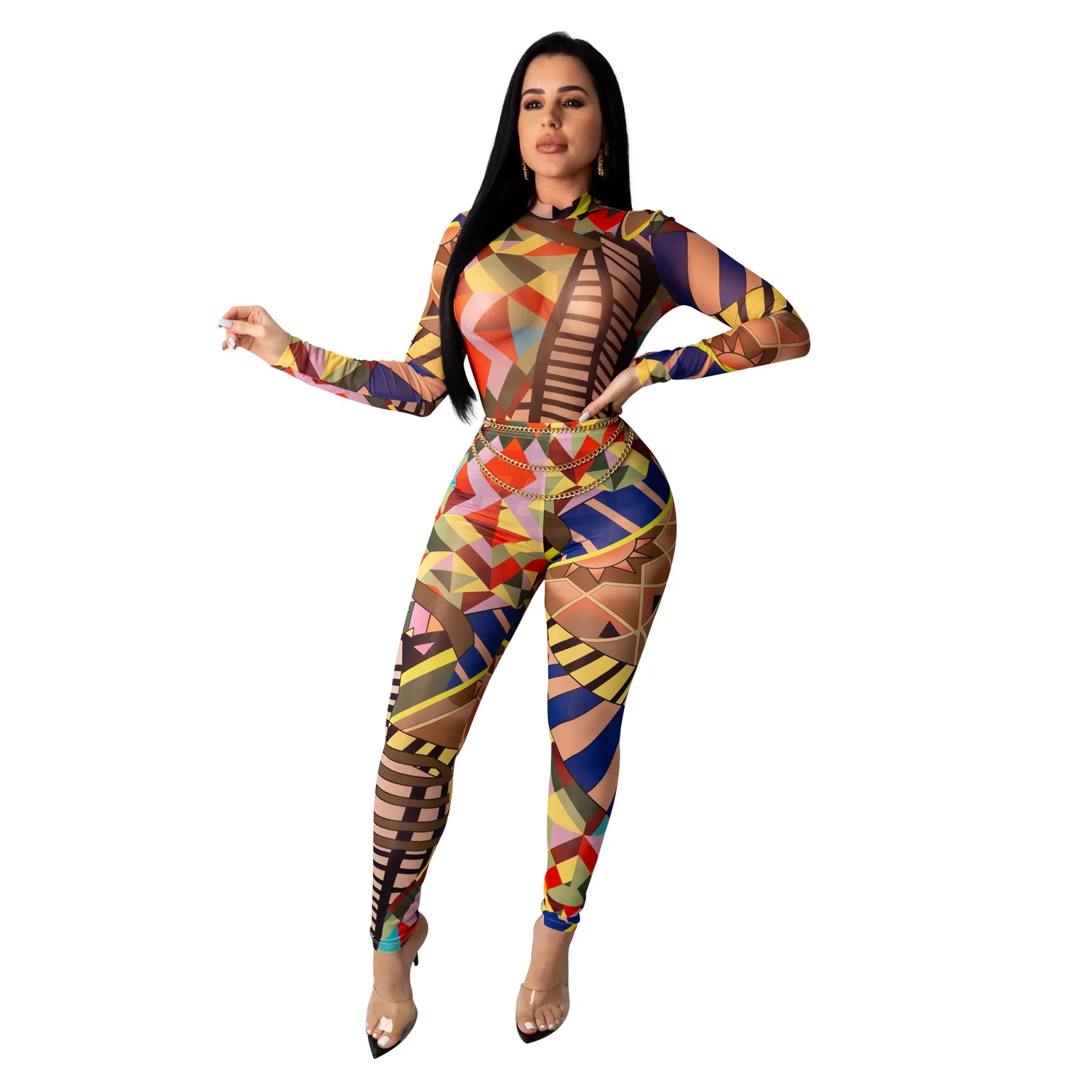 Зимние женские комплекты спортивный костюм с круглым вырезом боди длинными