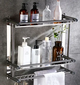 

Punching-free toilet bathroom toilet storage rack strong load-bearing wall-mounted bath bathroom storage drop-proof washstand