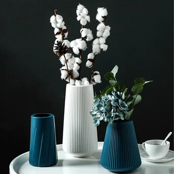

Vase simple home decoration flower vase flower pot imitation ceramic plastic vase