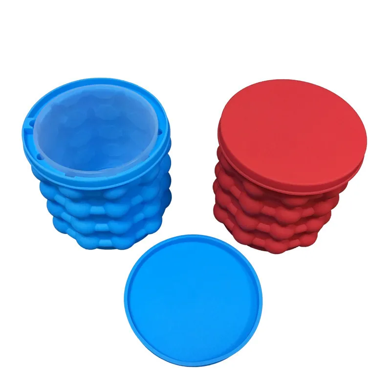 

Cross Border Hot Selling Currently Available Multi-functional Silicone Ice Bucket with Funnel Edible Silicon Ice Cubes Mould Who