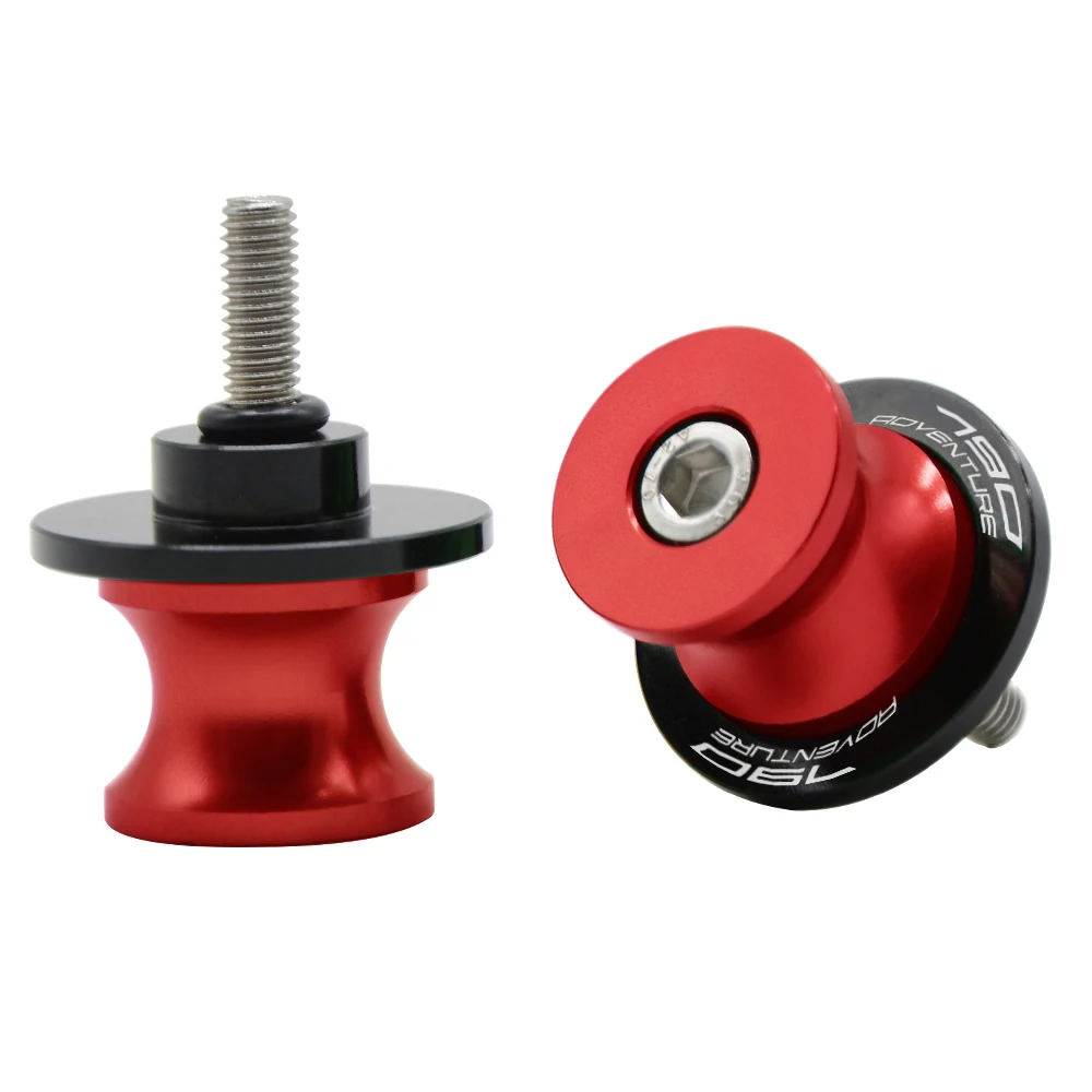 10MM Red 6 м/8 м/10 м для KTM 790 ADVENTURE R 790 ADV R Мотоцикл с ЧПУ маятник Слайдеры Катушки Paddock стенд катушки качели - Цвет: 10MM Red