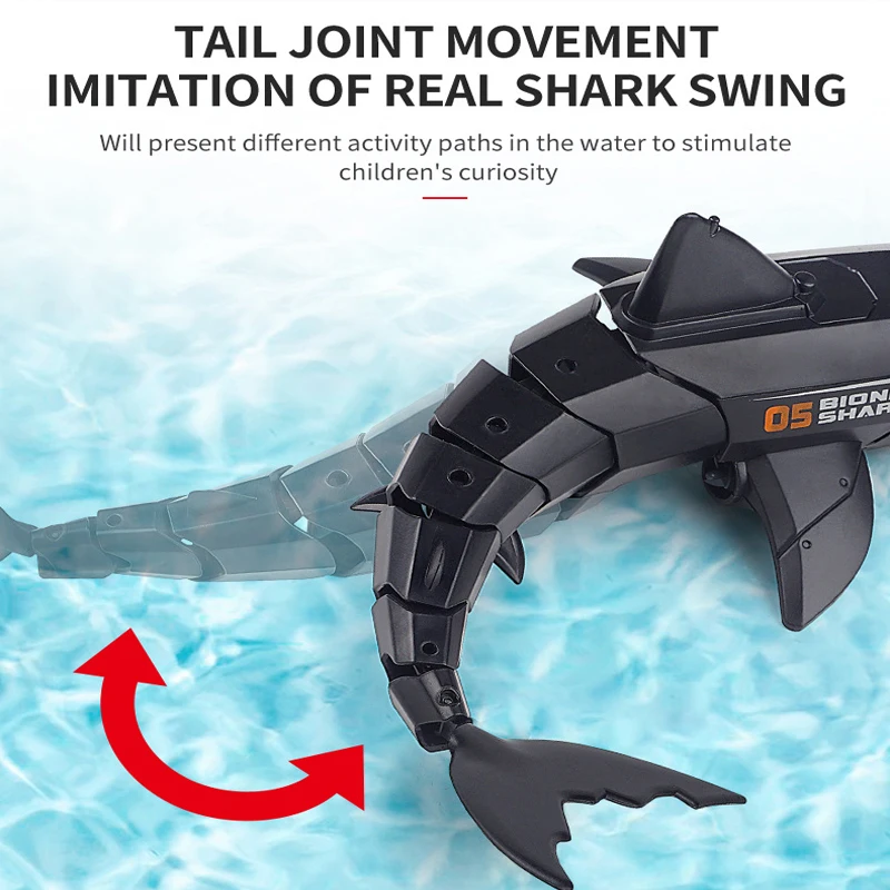 Funny RC Shark Toy Remote Control Animals Robots Bath Tub Pool Electric Toys for Kids Boys Children Cool Stuff Sharks Submarine - Image 6