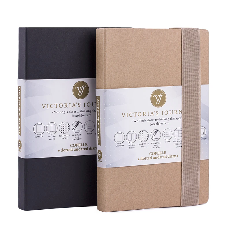 Prezzo Victoria delle Riviste Proiettile Ufficiale Copelle Kraft Notebook Copertina Rigida Punteggiato Bujo
