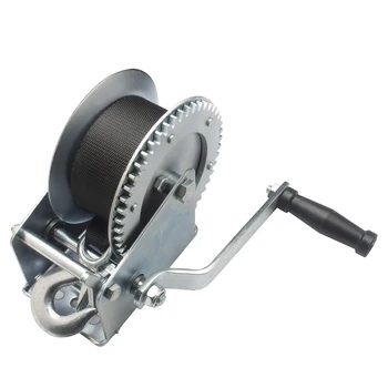 

1600lb Hand Winch Manual winch Trailer winch Strong gear winch with 7 meters ribbon Manual winch Lifting tools